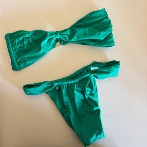 Hard Swimwear Silky Bandeau Bikini Set